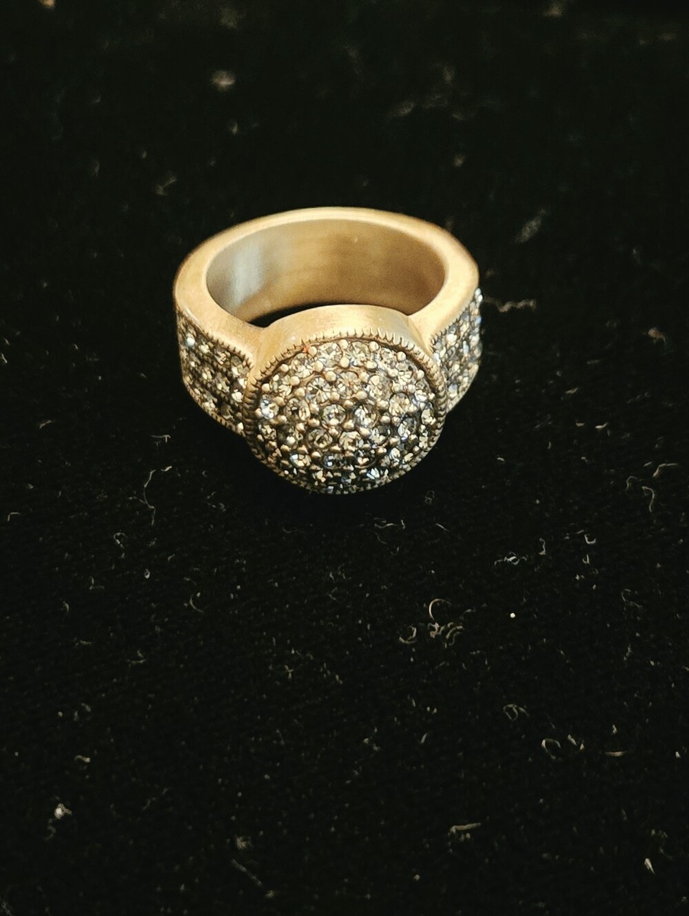 Heidi Daus "Belgium Disc" Crystal-Accented Ring